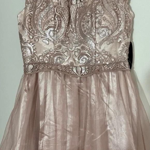 Elegant Sleeveless Embroidered Dress - Picture 2 of 4